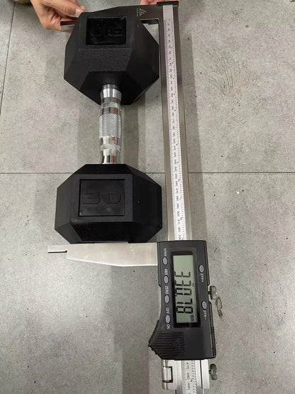 Rubber Hex Hand Dumbbell Weight Set 30-75LB