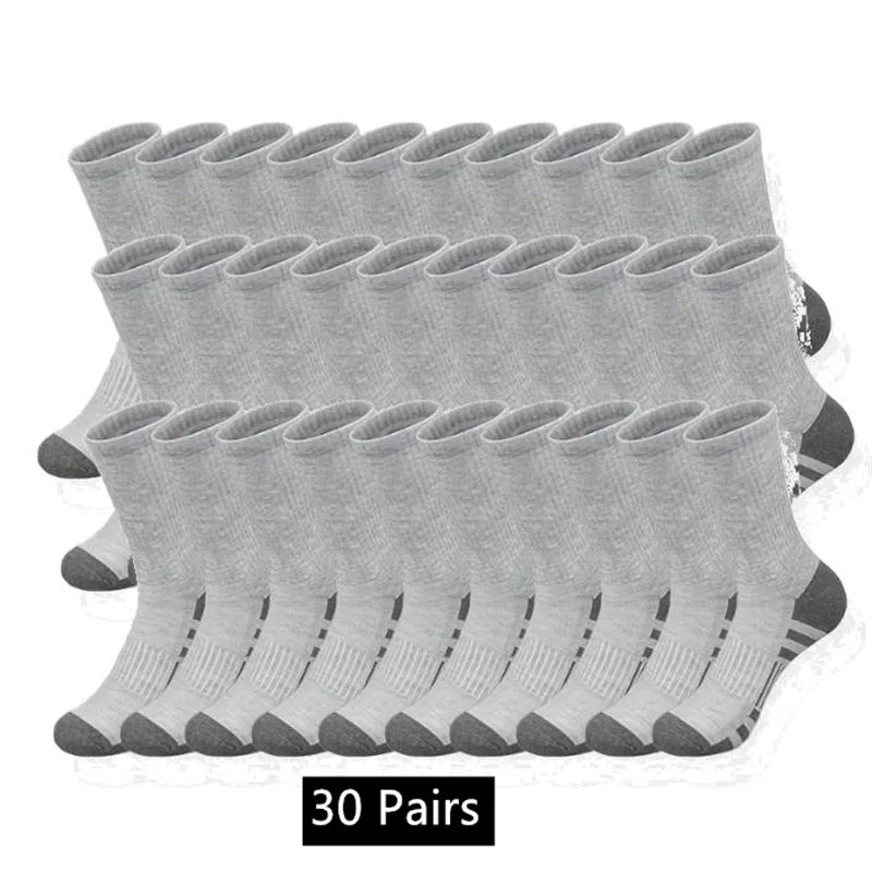 10/20/30 Pairs Men Woman Classic Crew Socks