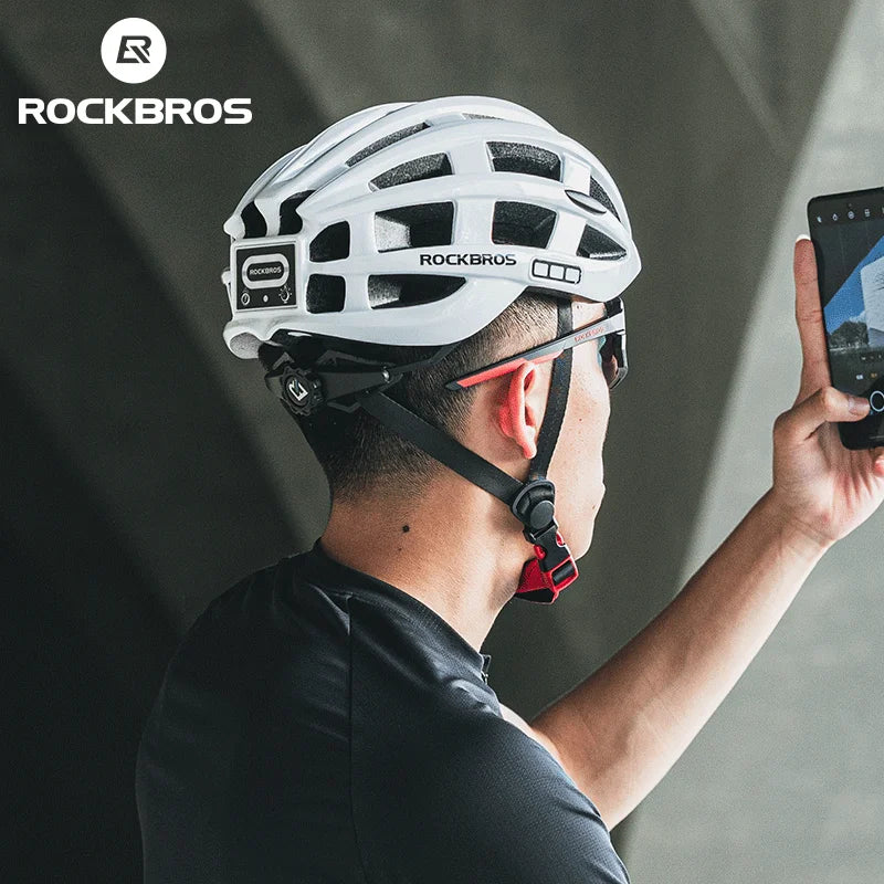 ROCKBROS LED Cycling Helmet with USB Charging