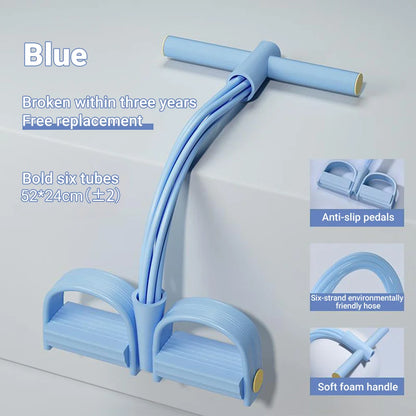 6-Tube Resistance Band Multi Function Tension Rope
