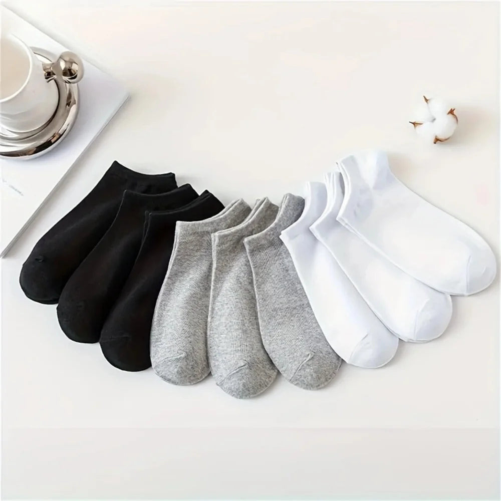 Soft Cotton Breathable Cushioned Unisex Ankle Socks Pack