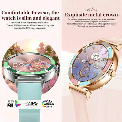 Elegant Women’s Bluetooth Fitness Smartwatch