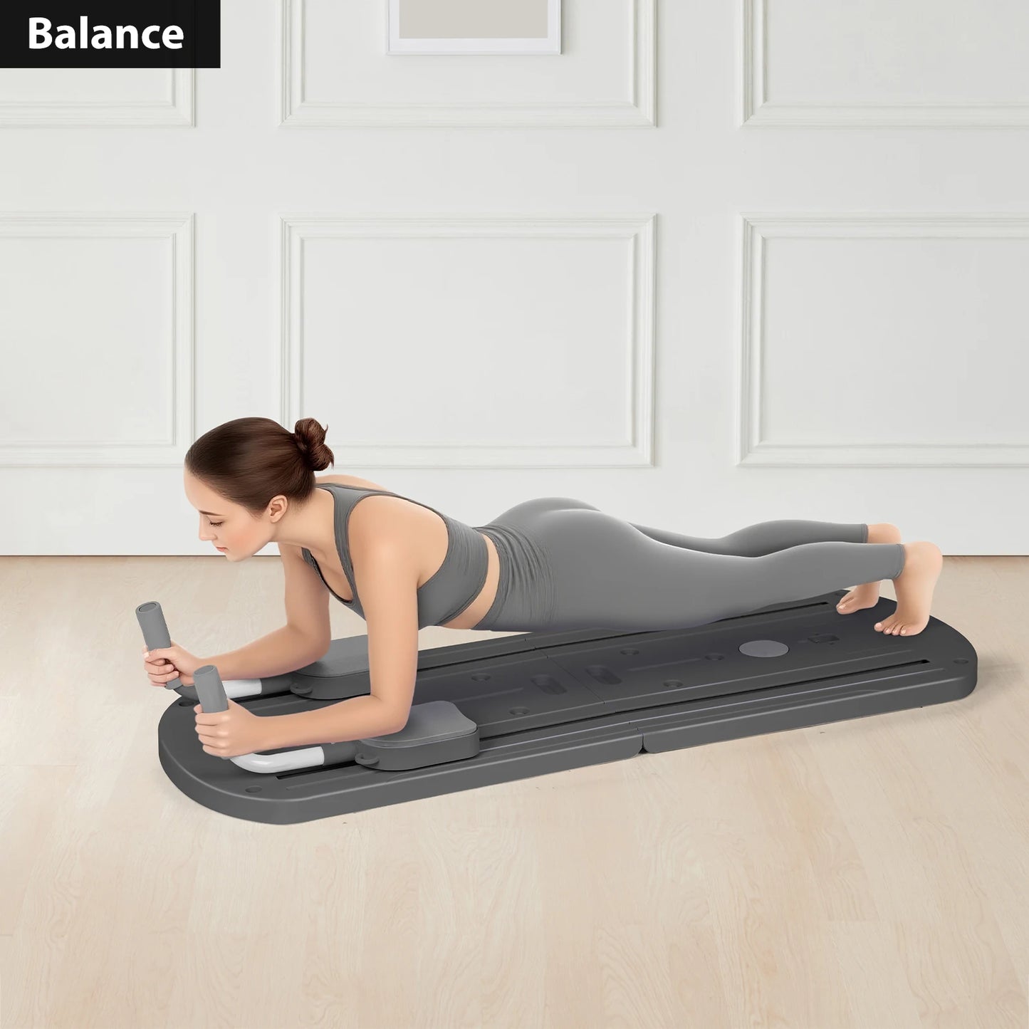 Black 8‑in‑1 Abdominal Trainer Core Machine
