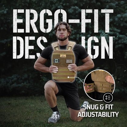 Versatile Wearable Vest for Fitness Workouts, Strength and Endurance Training