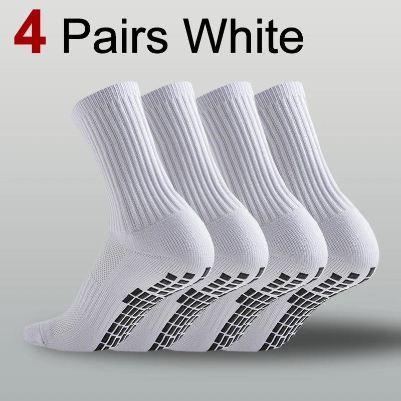 1/4/10 Pairs Men Women Non Slip Sports Socks