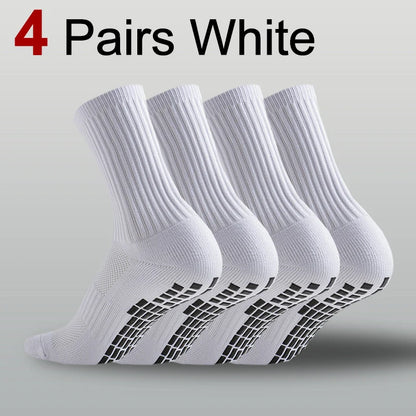1/4/10 Pairs Men Women Non Slip Sports Socks