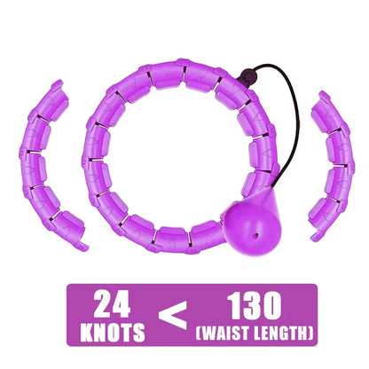 Smart Weighted Hoop, 24‑Link Adjustable Fitness