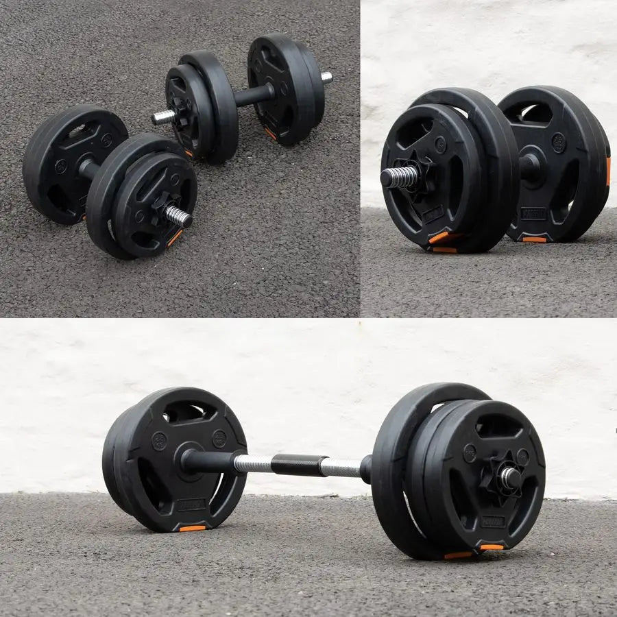 Adjustable 2 in 1 Barbell Weight Set for Strength Training