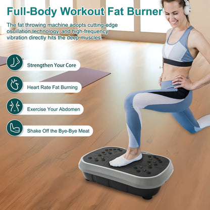 Portable Vibration Plate Fat‑Burning Full‑Body Trainer