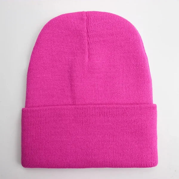 Solid Unisex Beanie Autumn Winter Wool Blends