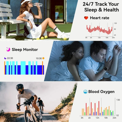 Women's Waterproof Bluetooth Fitness Smartwatch with Health Tracking