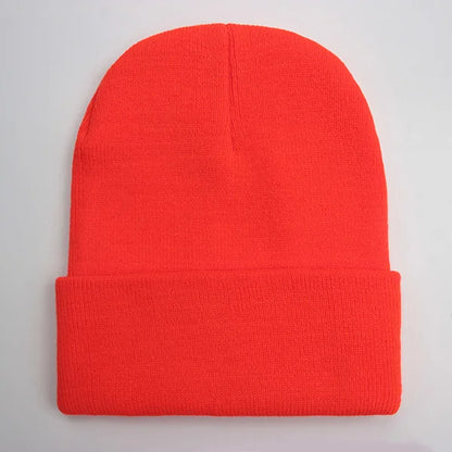 Solid Unisex Beanie Autumn Winter Wool Blends