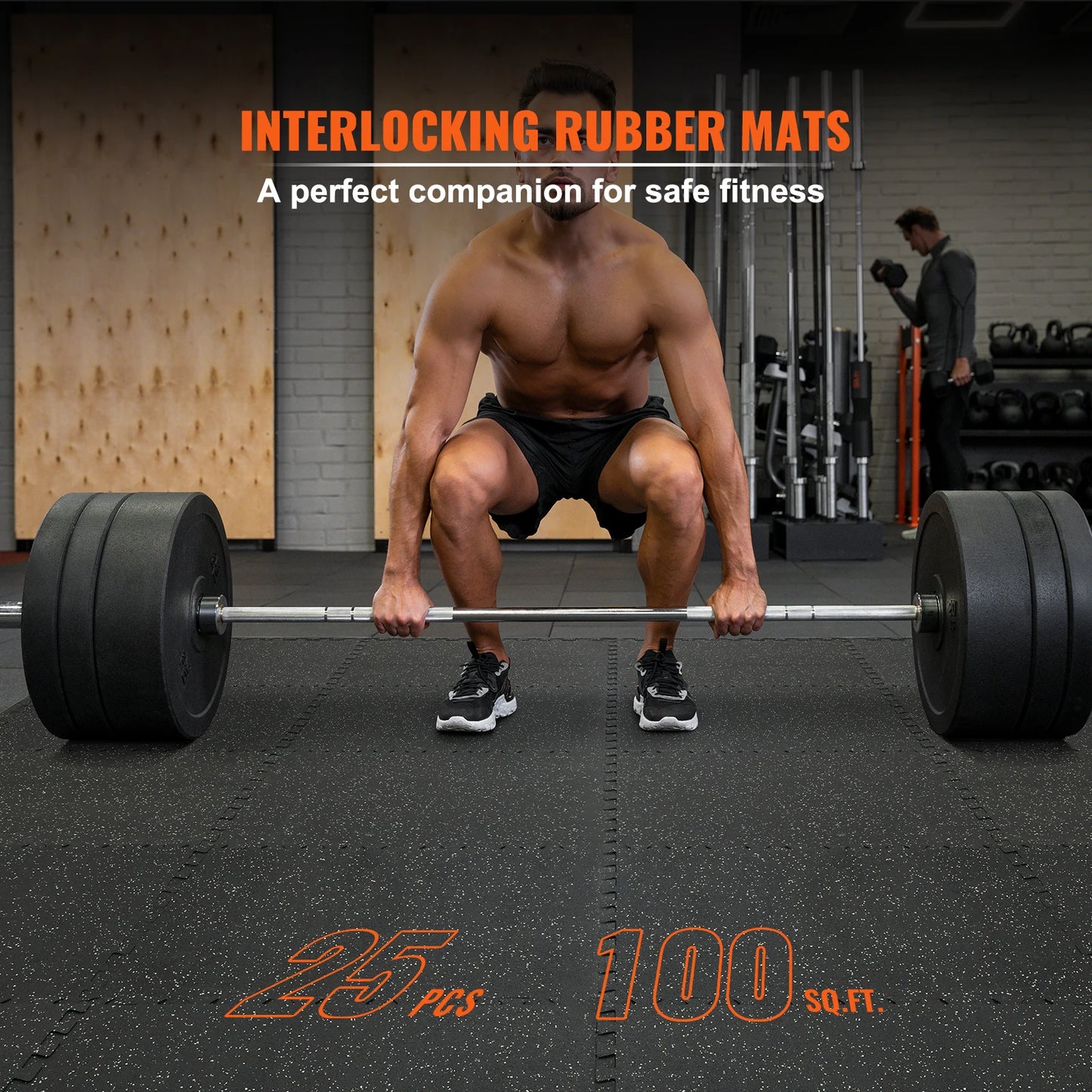 25/12/6 PCS 1/2 in Thick Gym Floor Mats