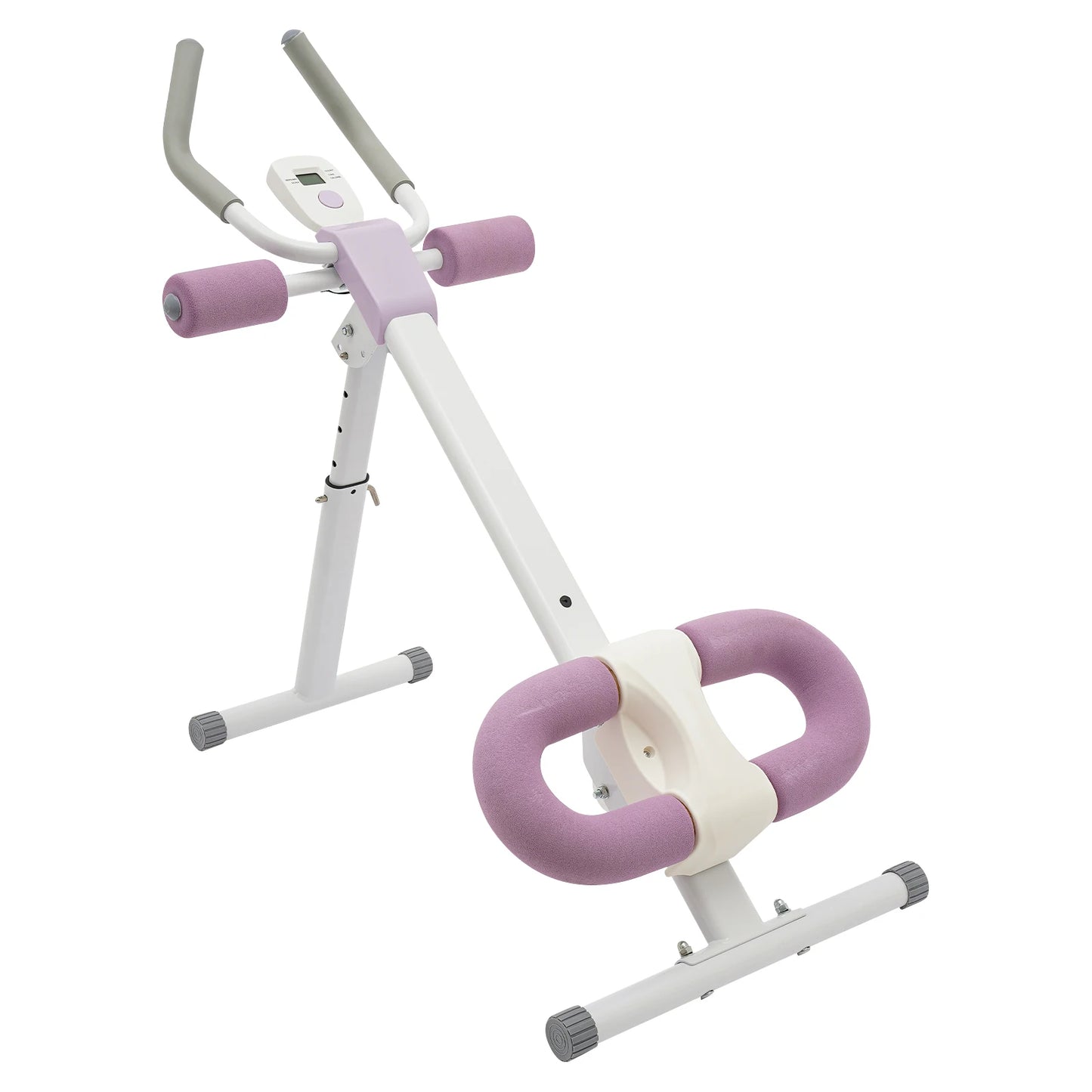 Foldable Ab Trainer Machine, Adjustable Levels LED Display