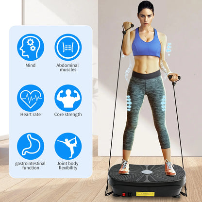 Vibration Plate Whole Body Workout Slimming Resistance Bands