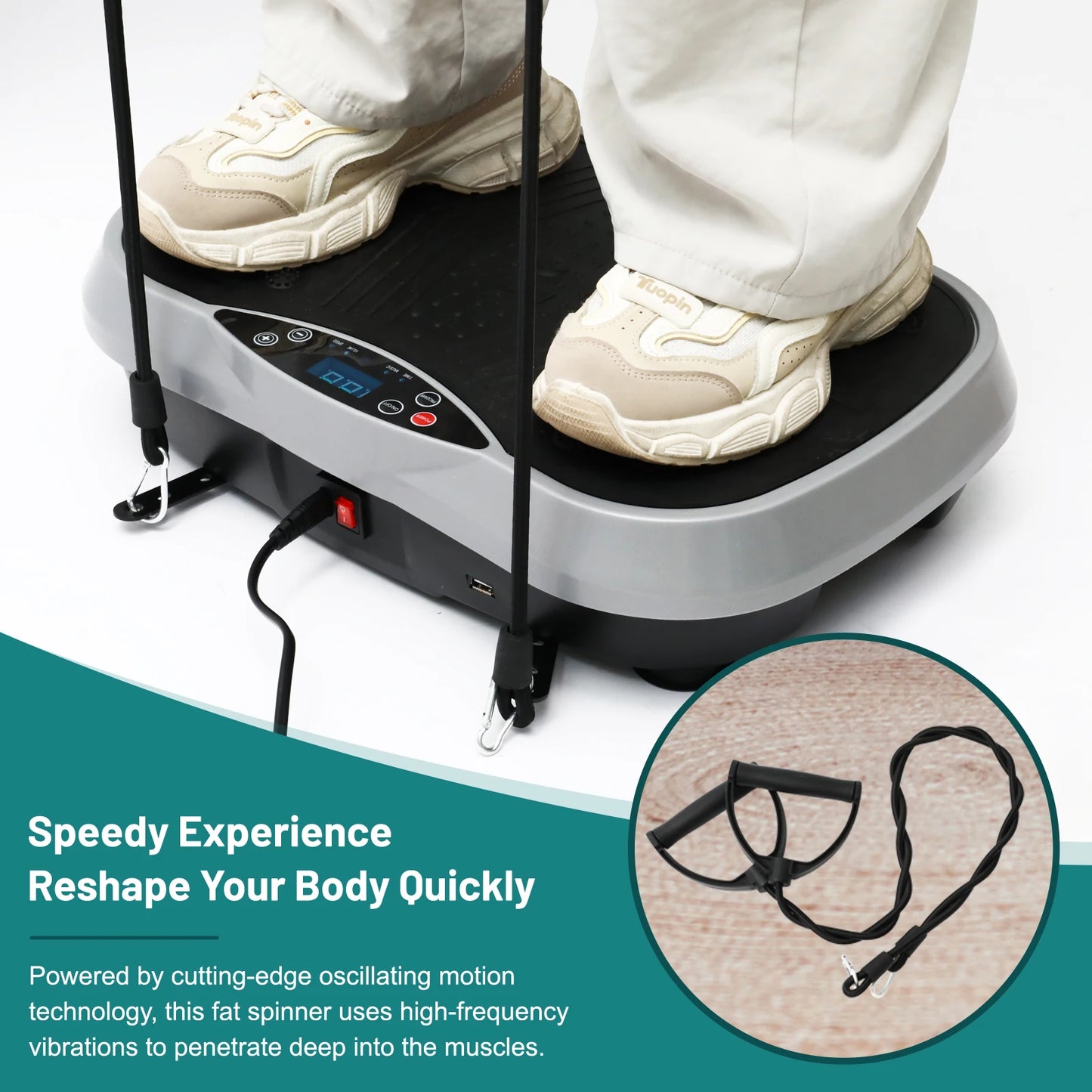 Portable Vibration Plate Fat‑Burning Full‑Body Trainer