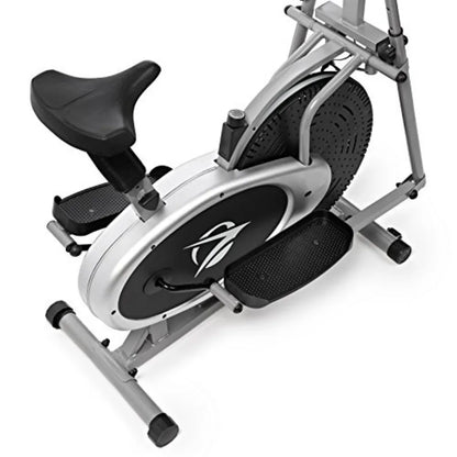 Compact 2‑in‑1 Elliptical Bike Cross Trainer
