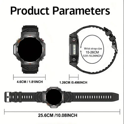 Men’s GPS Military Smartwatch with Bluetooth Calls