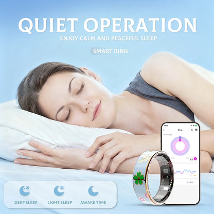 Blue Dragonfly Lotus Smart Ring Health Tracker