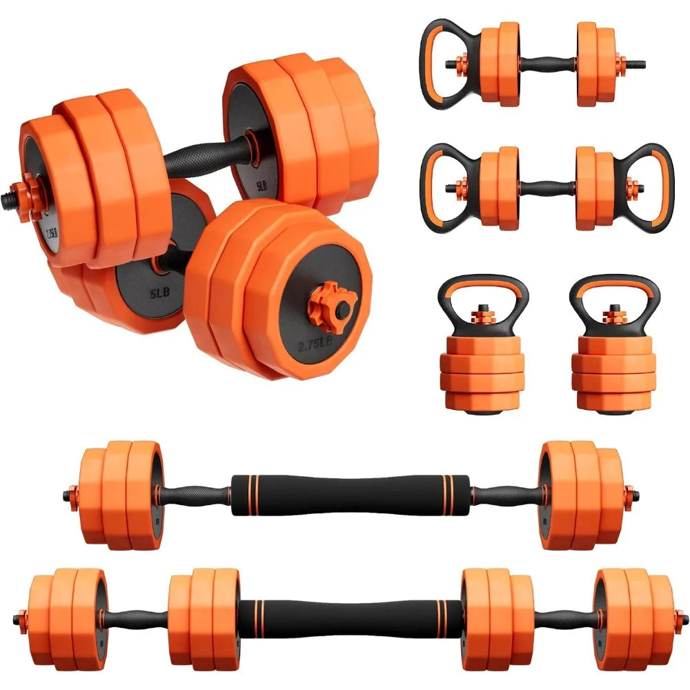 Adjustable Dumbbell Set - Fastening Mechanism - Versatile Free Weights for Home Gym