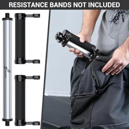 Resistance Band Bar, Detachable Workout Exercise Bar