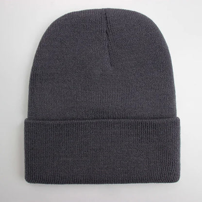 Solid Unisex Beanie Autumn Winter Wool Blends