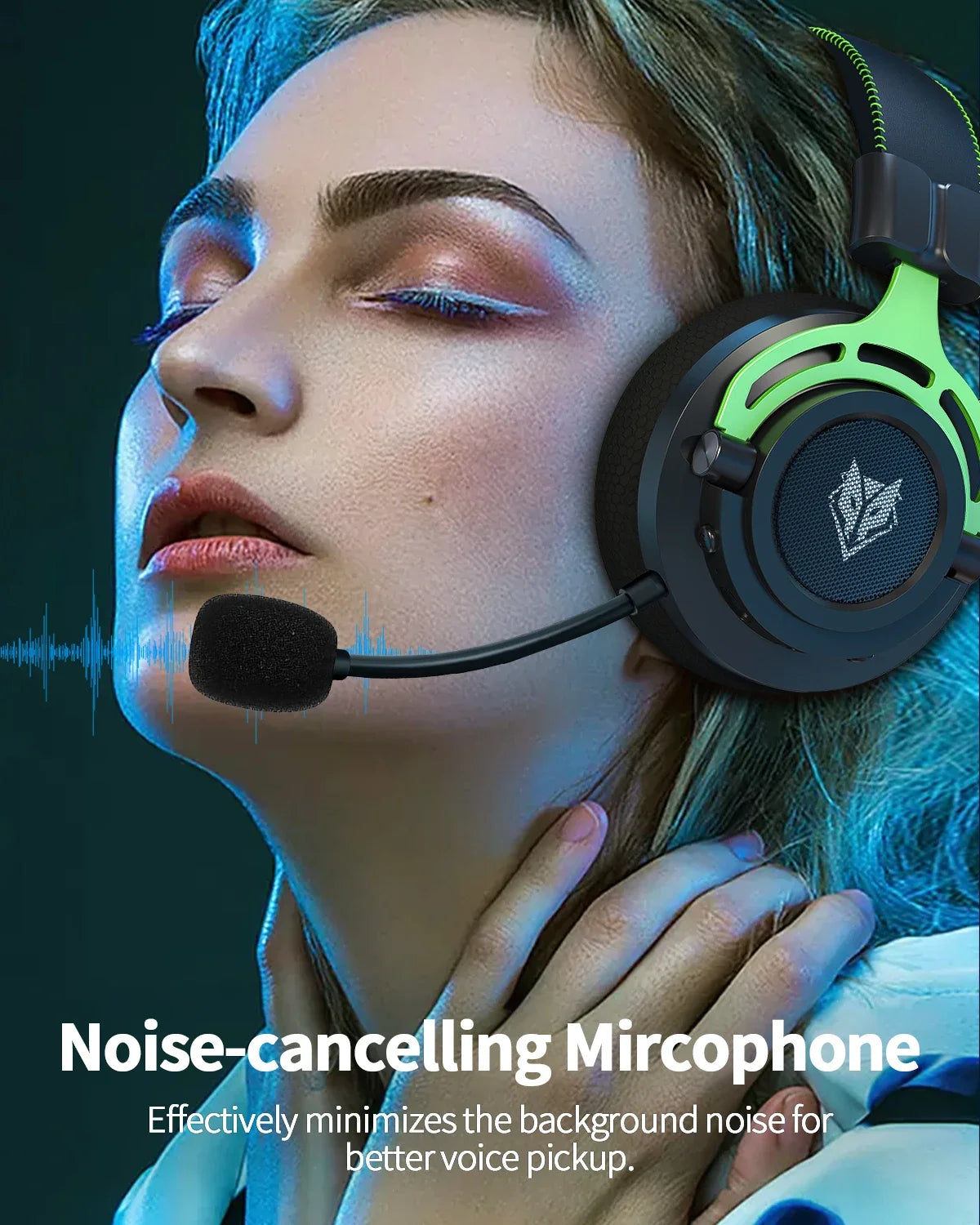 2.4GHz Dual Stereo Sound Wireless Bluetooth Gaming Headphone