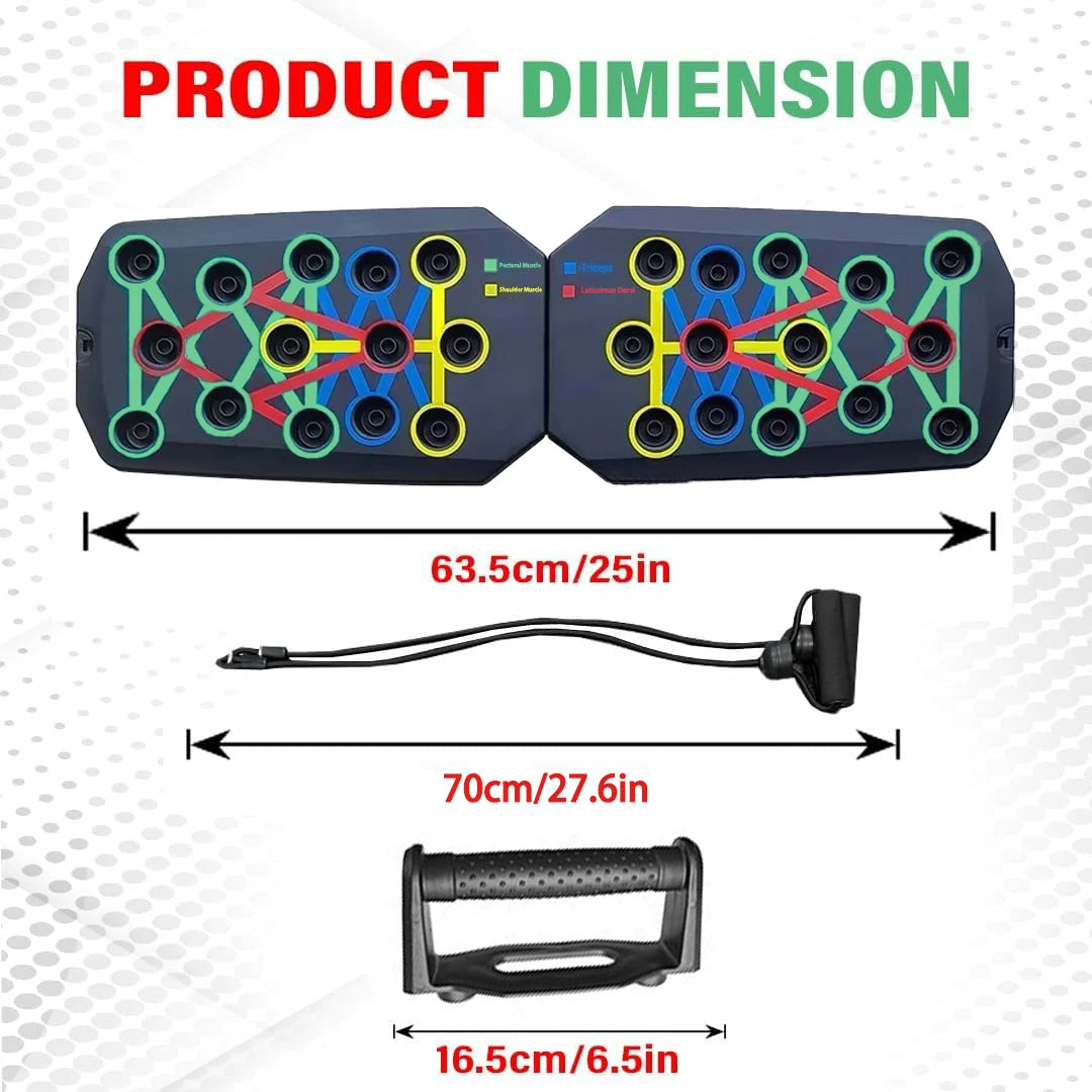 Portable Multifunctional Push-up Bar Board Set Foldable
