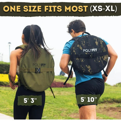 Weighted Backpack for Strength Training, Rucking, and Gym Workouts