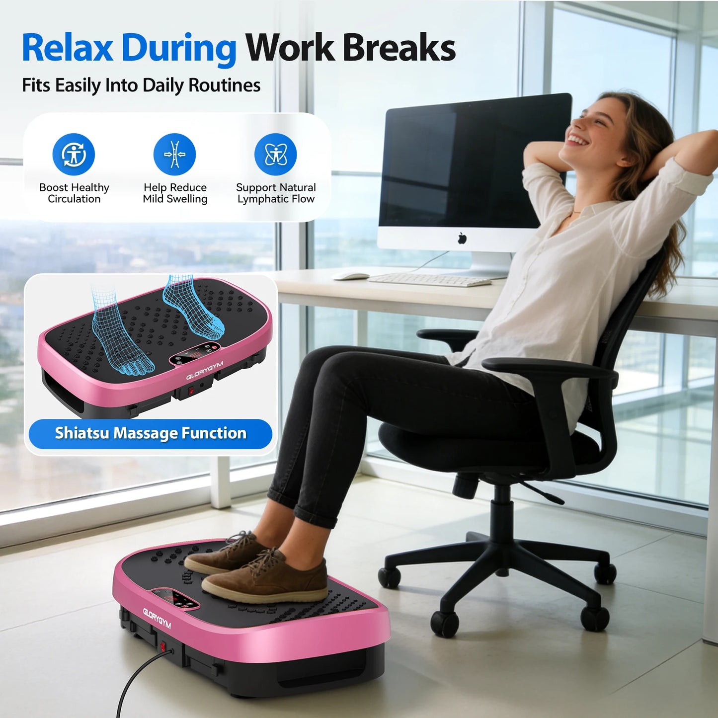 Magnetic Vibration Plate Portable Quiet Fat‑Burning Machine