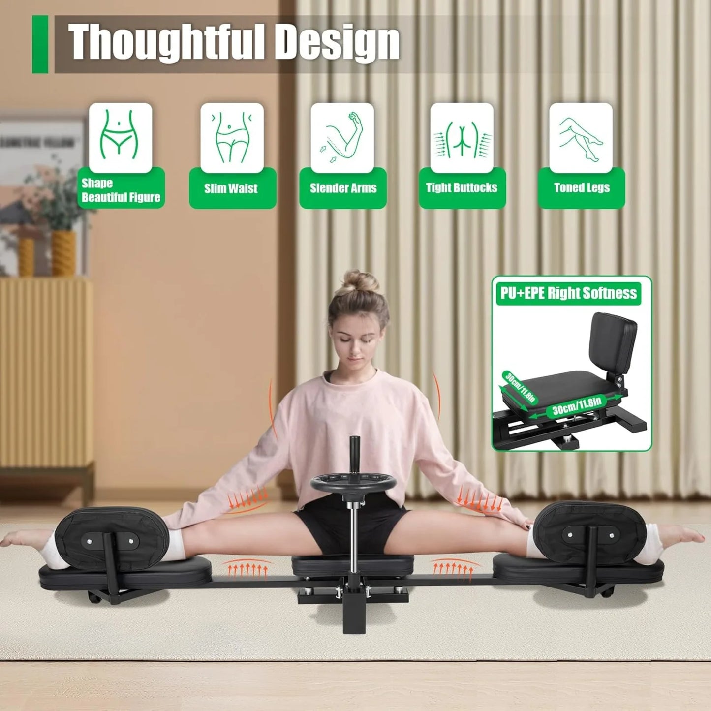 Leg Stretcher Machine for Flexibility Training Fitness, Yoga