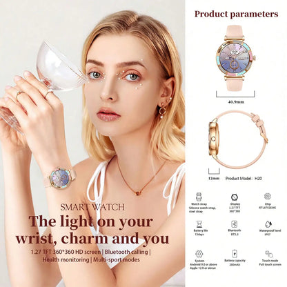 Elegant Women’s Bluetooth Fitness Smartwatch