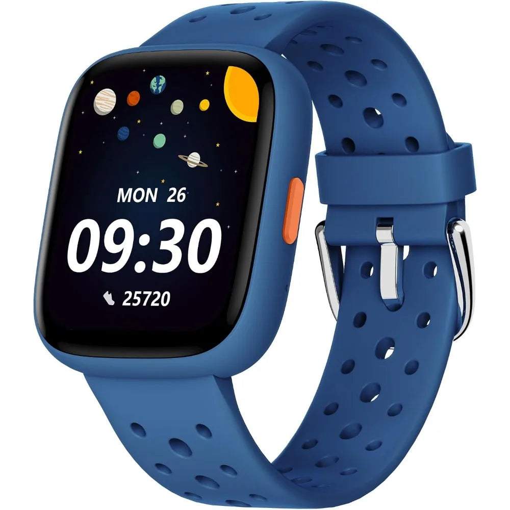Kids’ waterproof fitness smartwatch with health tracking