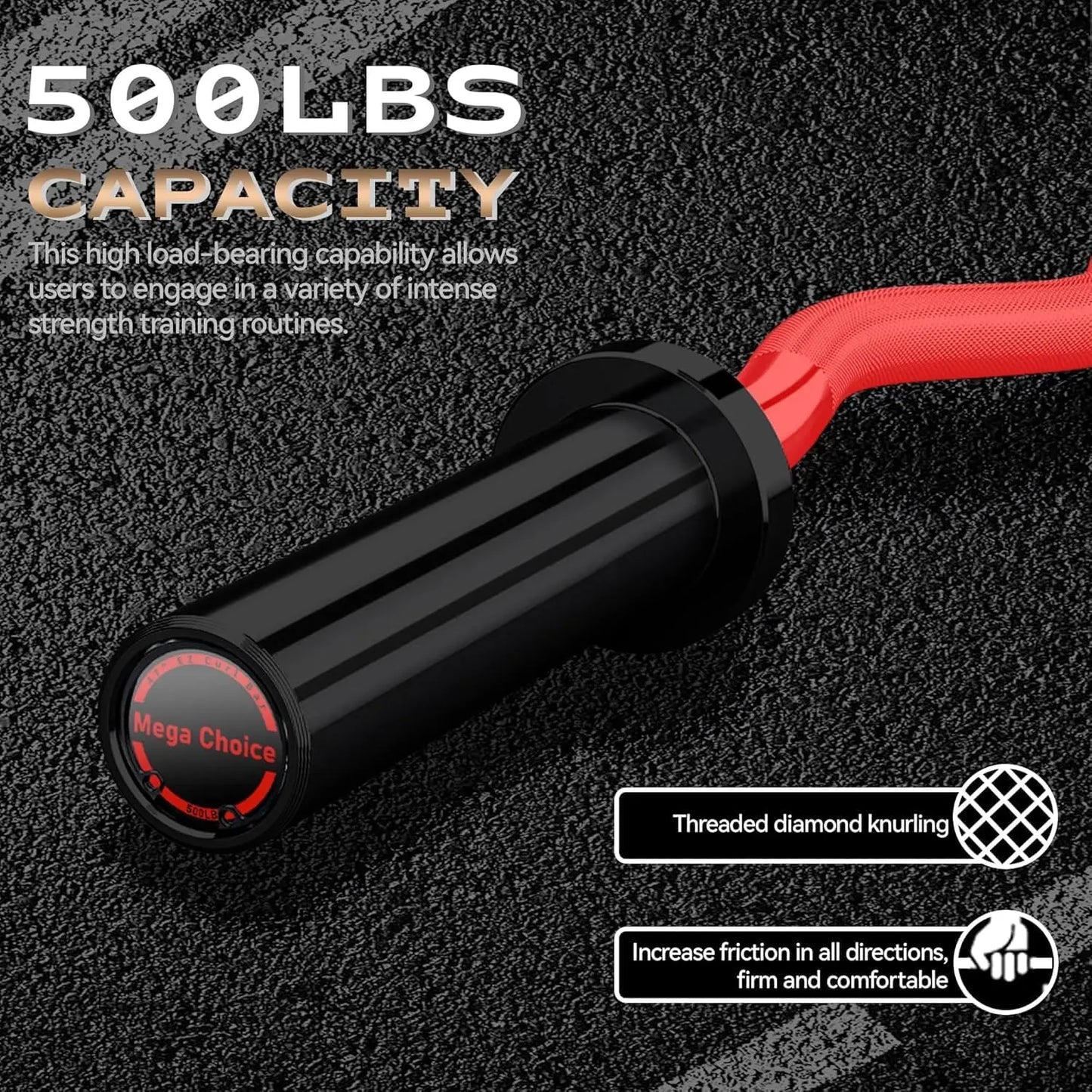 Barbell Bar for Weightlifting Powerlifting - 4FT