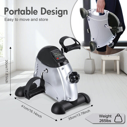Motorized Under‑Desk Pedal Exerciser with LCD Display