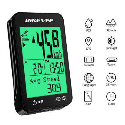 Multi‑Language GPS Bike Speedometer Cycling Computer