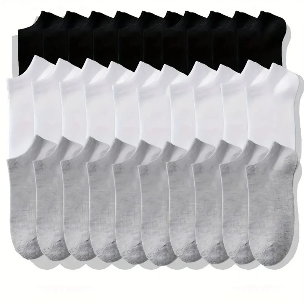 Soft Cotton Breathable Cushioned Unisex Ankle Socks Pack