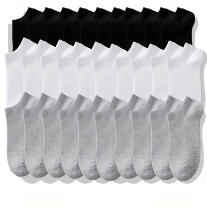 Soft Cotton Breathable Cushioned Unisex Ankle Socks Pack