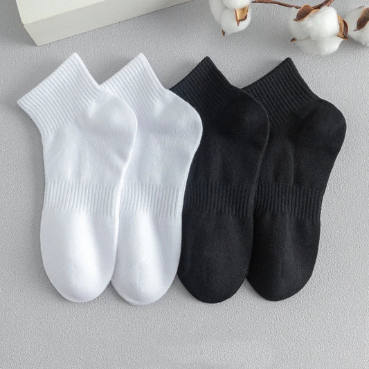 Cotton Anti‑Odor Breathable Sports Boat Socks Pack