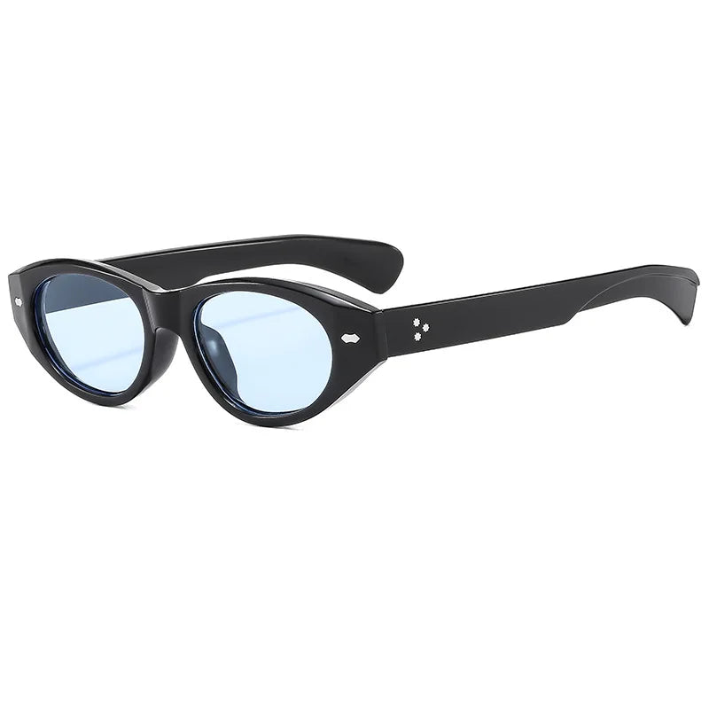 Retro Small Oval Sunglasses Women Men