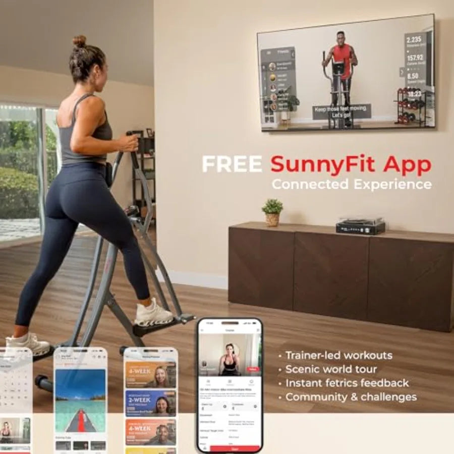 Foldable Air Walk Elliptical Full‑Body Cardio Trainer