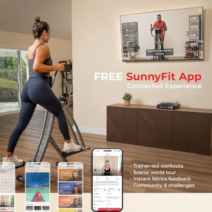 Foldable Air Walk Elliptical Full‑Body Cardio Trainer