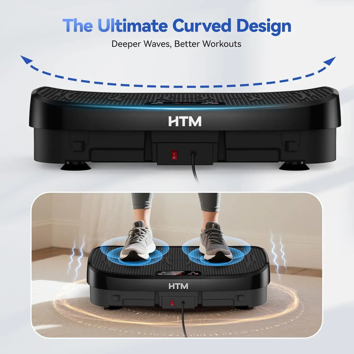 Vibration Plate Fitness Platform for Whole‑Body Workout