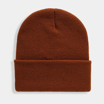 Solid Unisex Beanie Autumn Winter Wool Blends