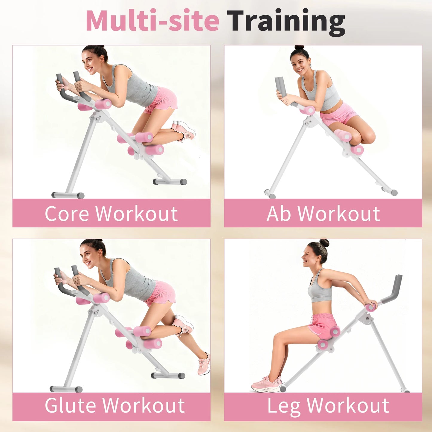 Foldable Ab Trainer Waist Toner Home Gym