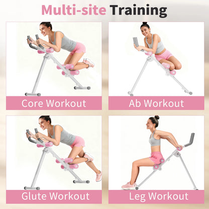 Foldable Ab Trainer Waist Toner Home Gym