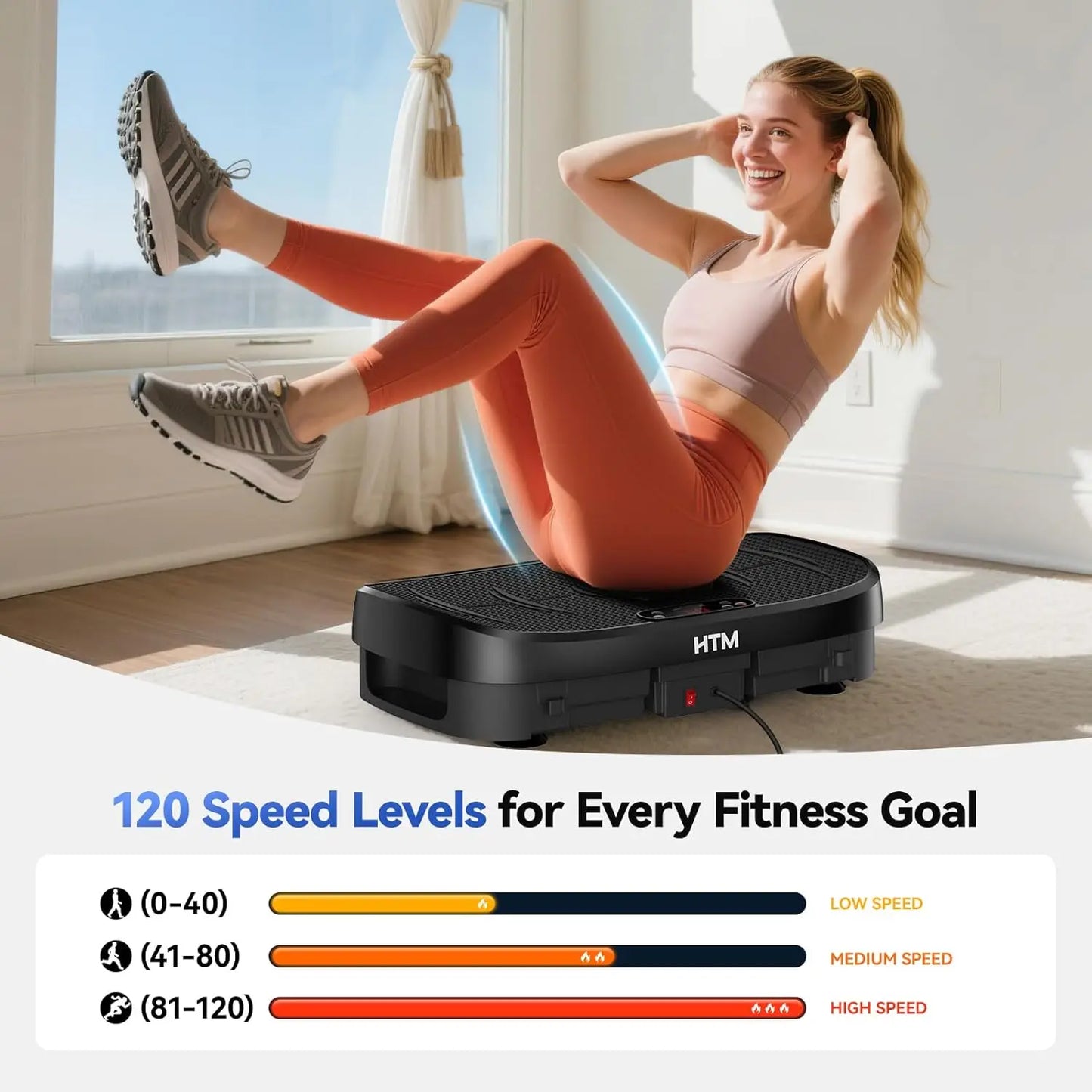 Vibration Plate Fitness Platform for Whole‑Body Workout