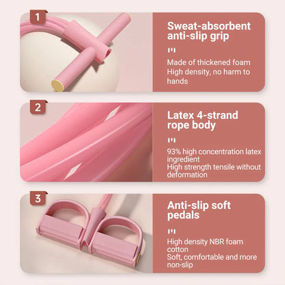 6-Tube Resistance Band Multi Function Tension Rope