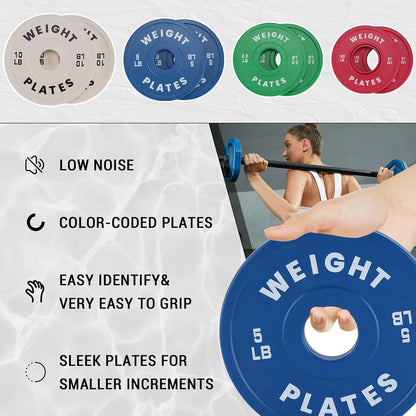2PCS Weight Plates 1.25LB 2.5LB 5LB 10LB
