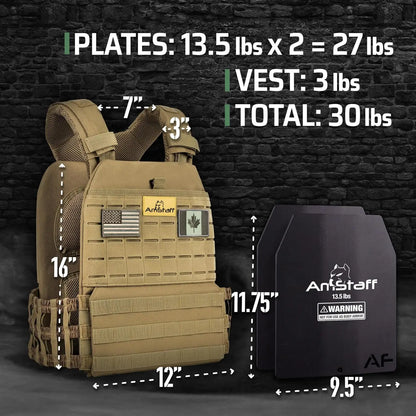 Versatile Wearable Vest for Fitness Workouts, Strength and Endurance Training
